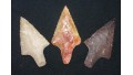 3 Neolithic European (Otzi) Hunting Points (50 grains) SOLD
